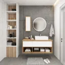 Klas 120 cm Bathroom Furniture Set with Rapsodi Washbasin and LED Mirror