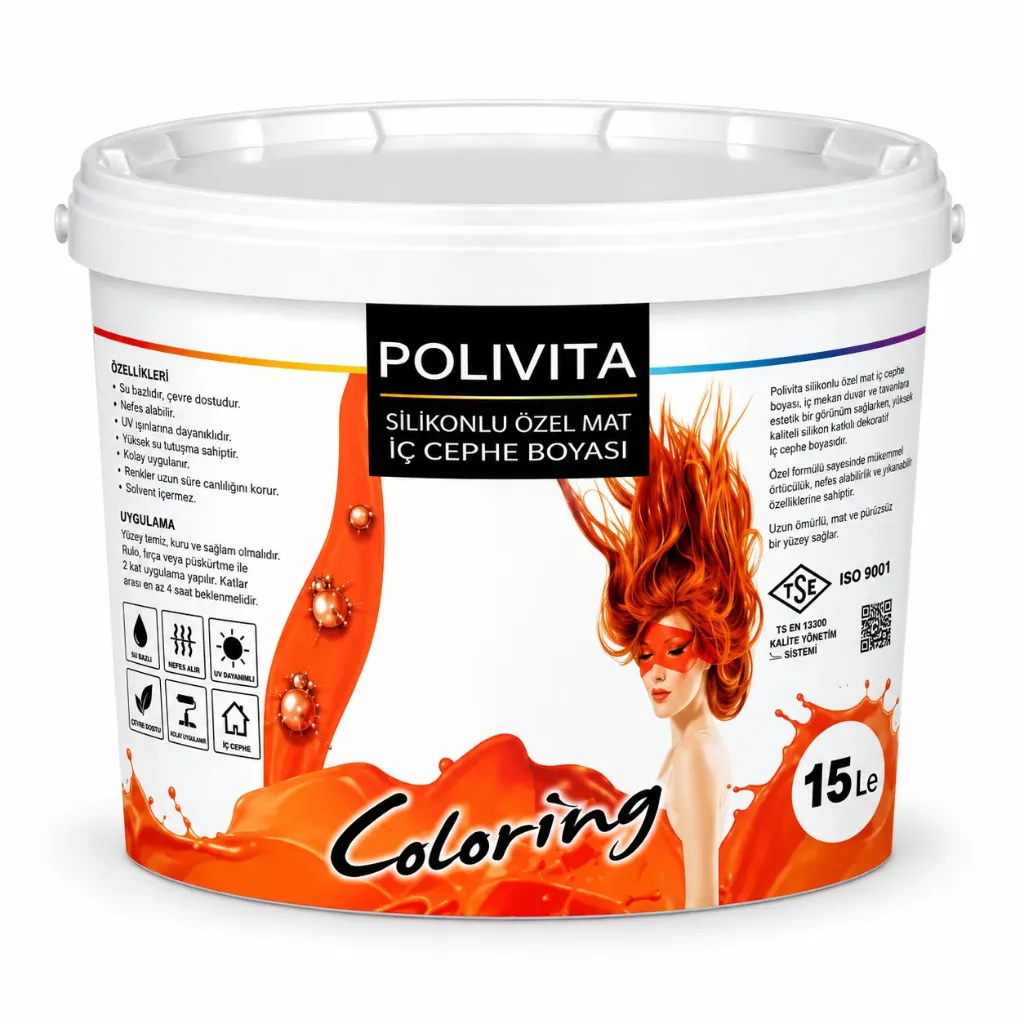 Silicone-Based Fully Washable Semi-Matte Interior Paint 15 kg Bucket B Base