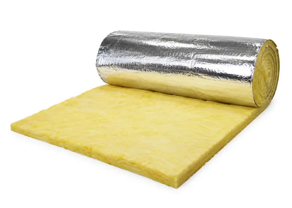 GW Blanket Glasswool Insulation Roll with Silver-Colored Facing