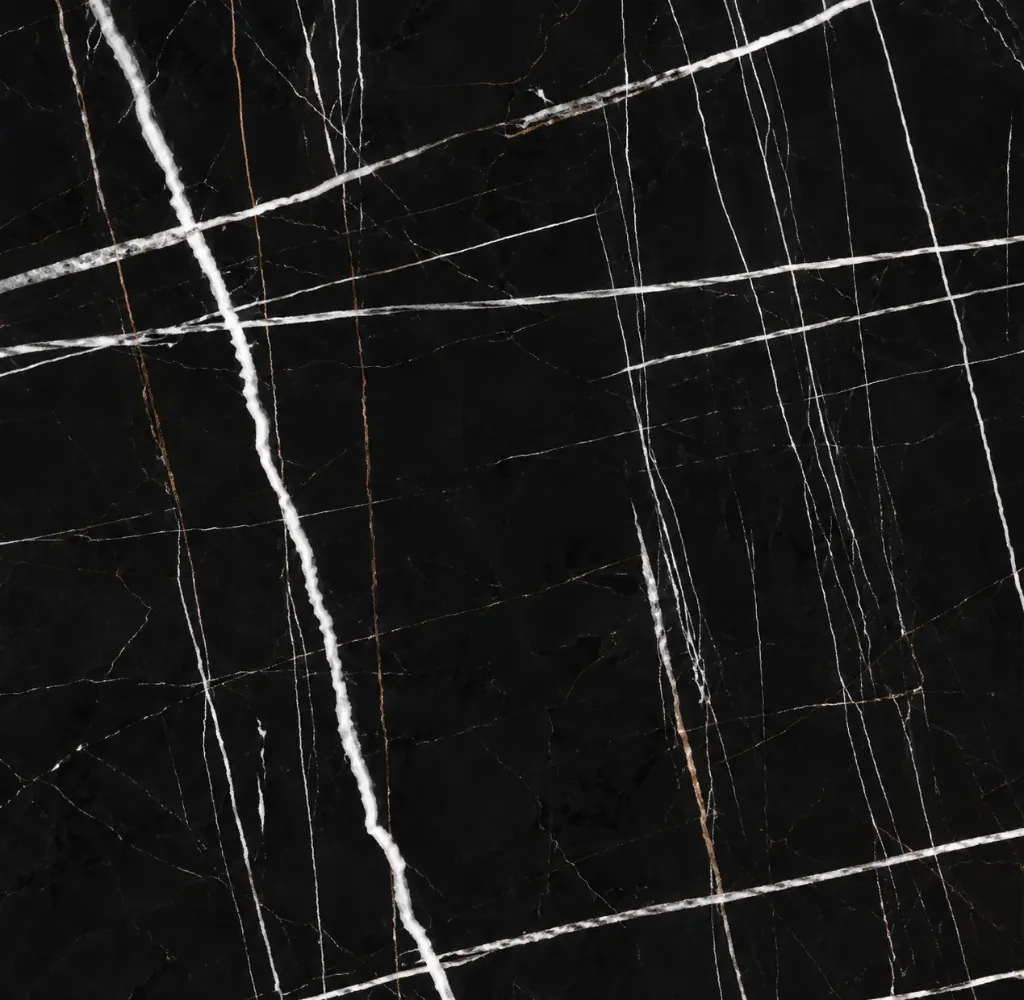 Mer2 Black Marble-Effect Ceramic Tile
