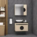 Turva/B Ceramic Sink Bathroom Furniture Set with Mirror Cabinet