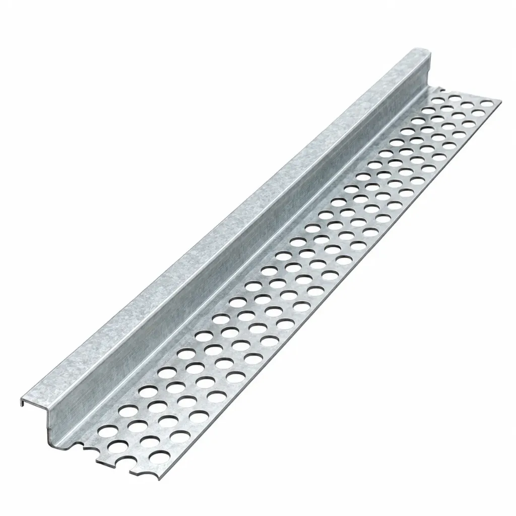 Profilé en Z pour plafond avec aile perforée pour plaques de plâtre