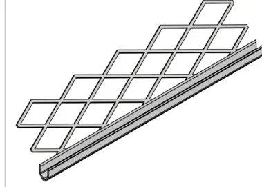 Cornière en métal pour plâtre 0,25 mm x 3 m (0,50 mm)