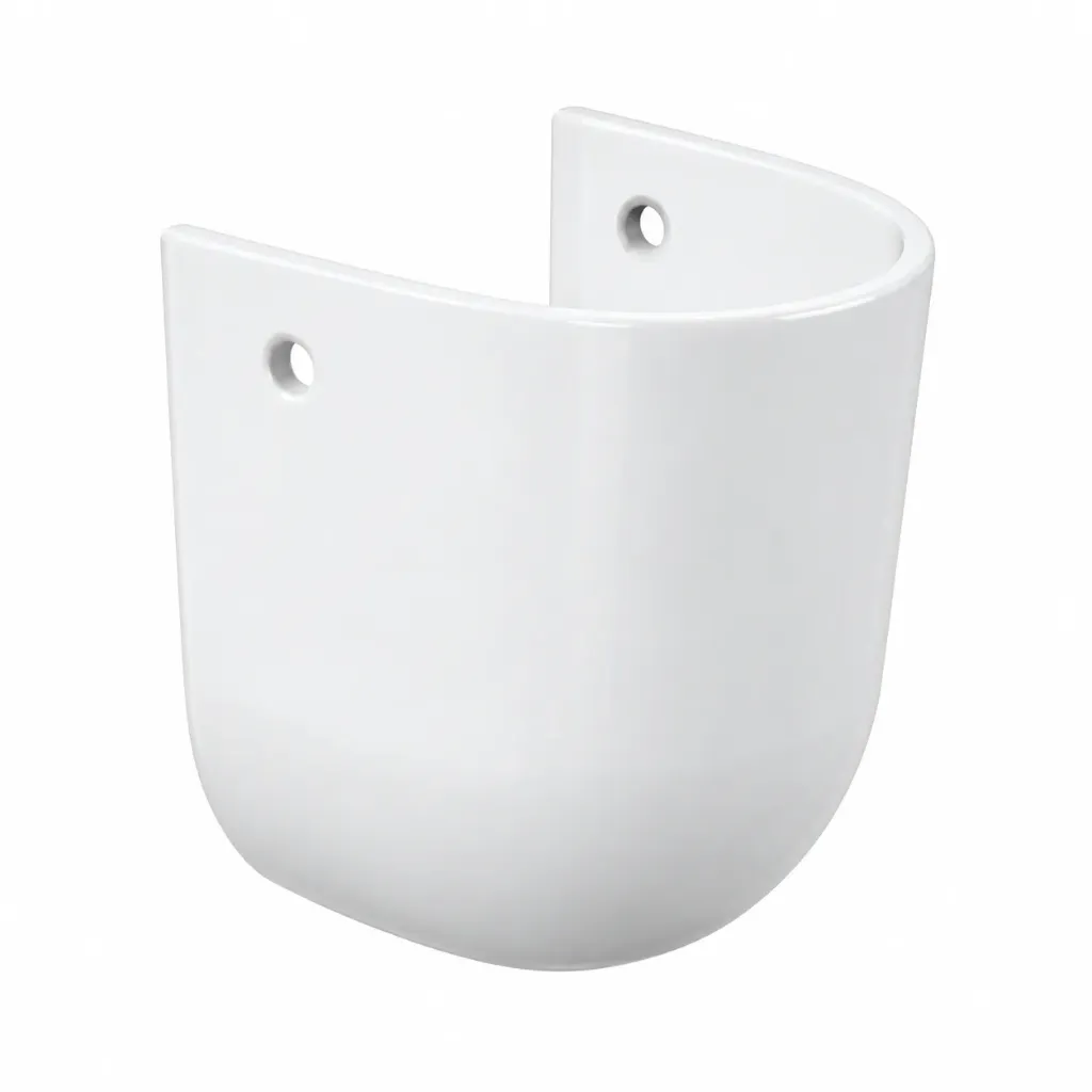 Ege White Rounded Semi Pedestal