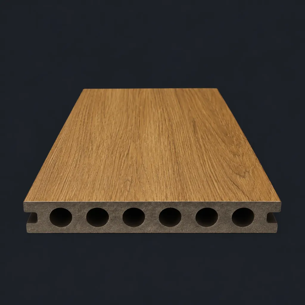 Neo Premium Deck Wood-Look Hollow Profile Deck Panel (Anthracite, LAMINATION)