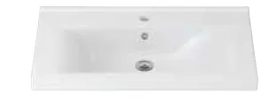 Hera Rectangular White Furniture Washbasin with Single Tap Hole