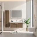 Ensemble de meubles de salle de bain Plum Arte 100 cm avec lavabo et miroir LED