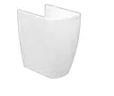 White Curved Sanitary Pedestal