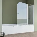 Cabine de douche Relax en verre clair 6 mm avec profilé anodisé brillant