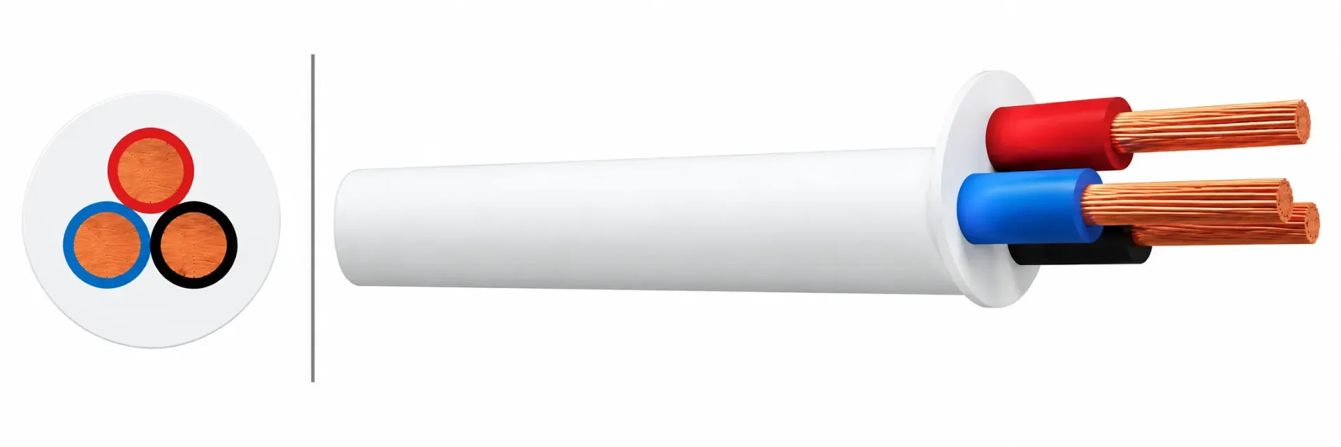 H05VV-F Cable (2x1,5 mm², Black)